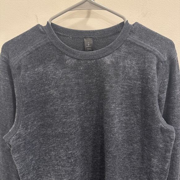 Lululemon Cloudy Pine Crew Graphite Gray Starlight Cozy Casual Sporty Size Small - Picture 4 of 10